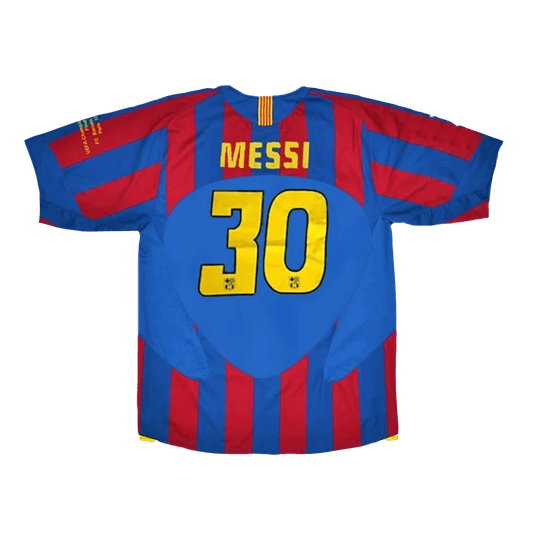 Retro MESSI #30 Men's Barcelona UCL UCL Final 2005/06 Home Soccer Jersey
