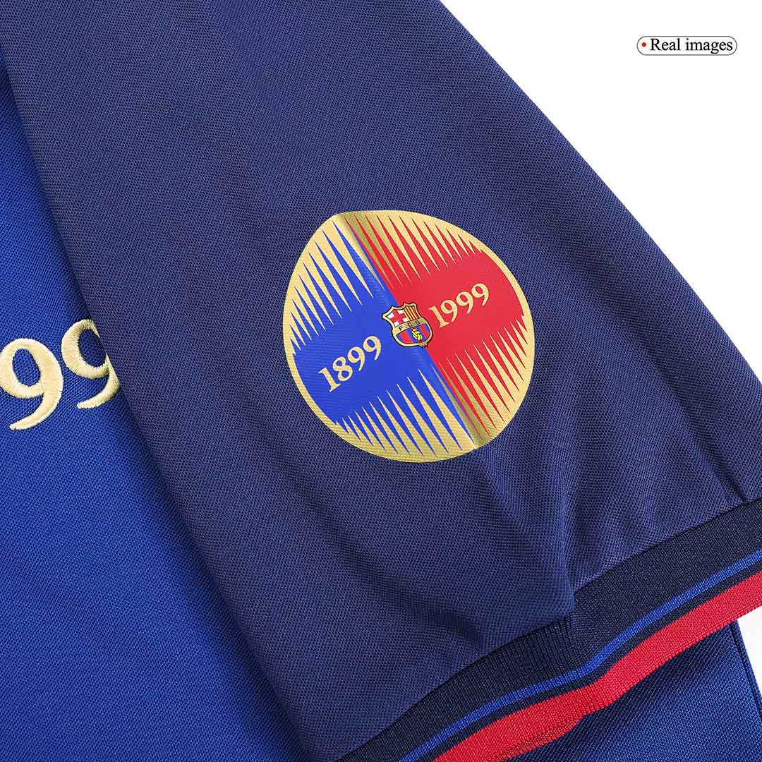 Retro RIVALDO #11 Men's Barcelona 1999/00 Home Soccer Jersey