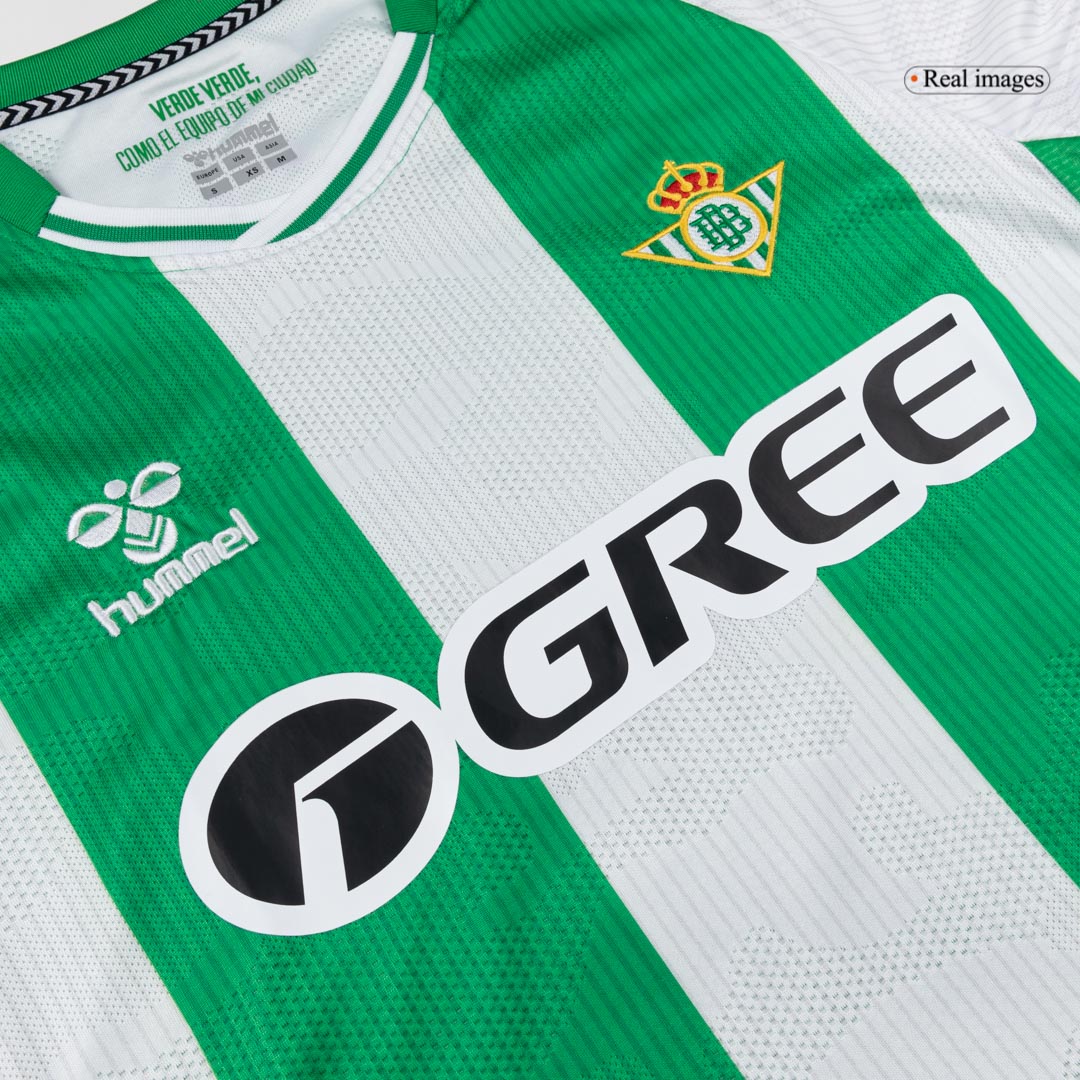 Men's Real Betis 2025/26 Home Long Sleeve Soccer Jersey
