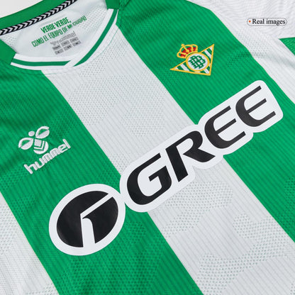 Men's Real Betis 2025/26 Home Long Sleeve Soccer Jersey