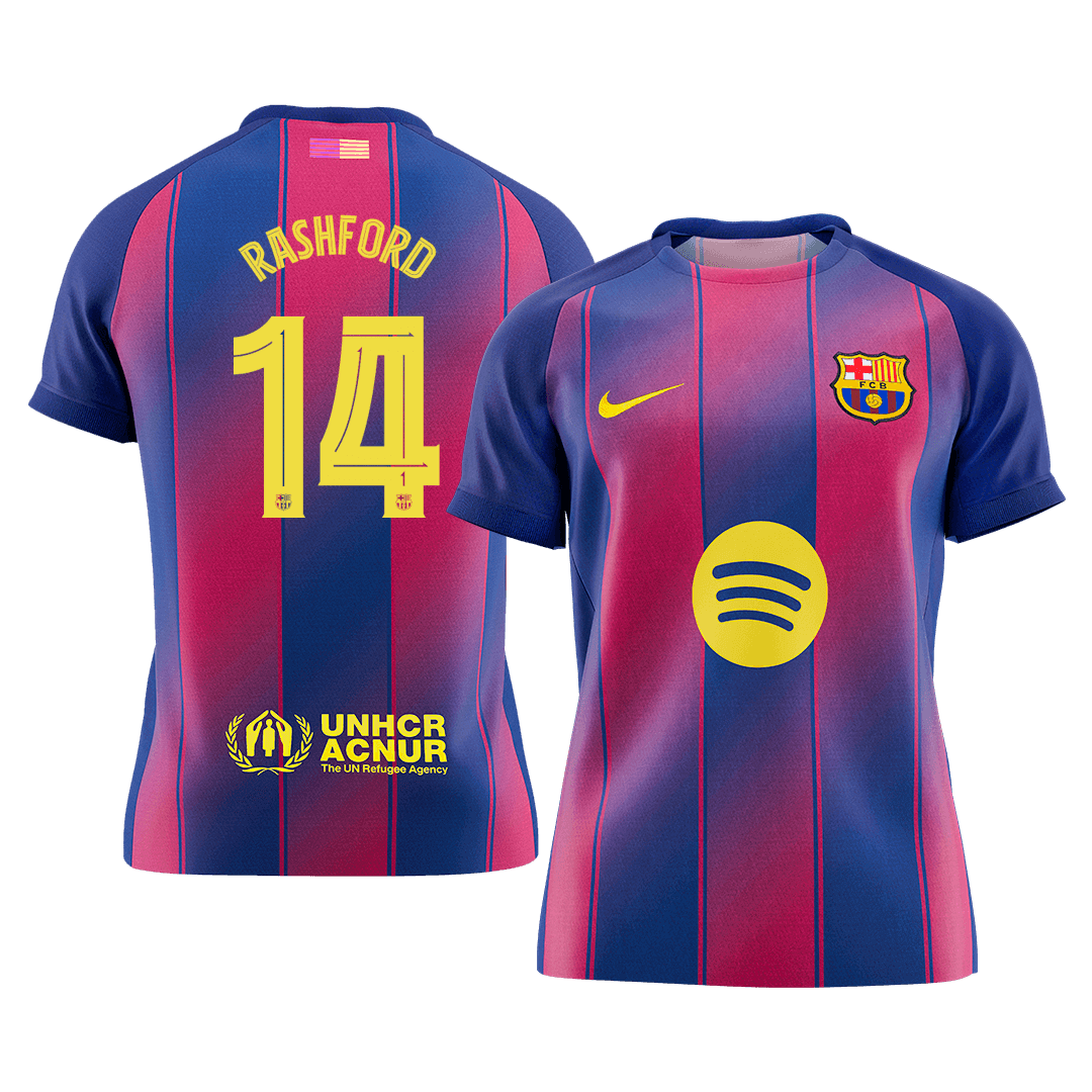 RASHFORD #14 Men's Barcelona UCL 2025/26 Home Soccer Jersey [PREMIUM]