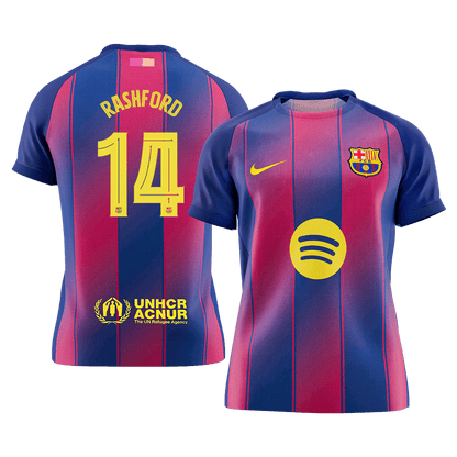 RASHFORD #14 Men's Barcelona UCL 2025/26 Home Soccer Jersey [PREMIUM]