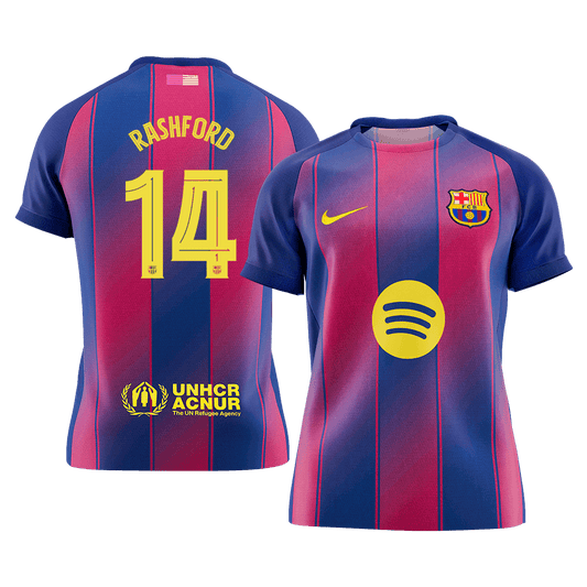 RASHFORD #14 Men's Barcelona UCL 2025/26 Home Soccer Jersey [PREMIUM]