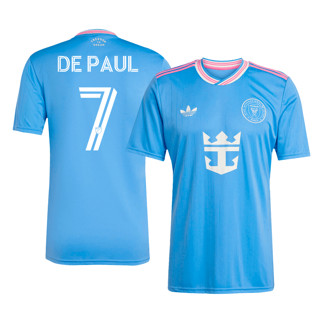 DE PAUL #7 Men's Inter Miami CF 2025 Third Away Soccer Jersey