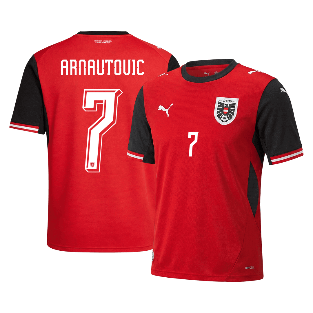 ARNAUTOVIC #7 Men's Austria World Cup 2026 Home Soccer Jersey