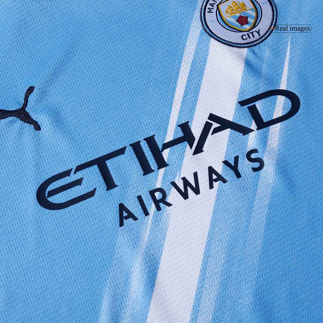 Kid's Manchester City 2025/26 Home Soccer Jersey Kit