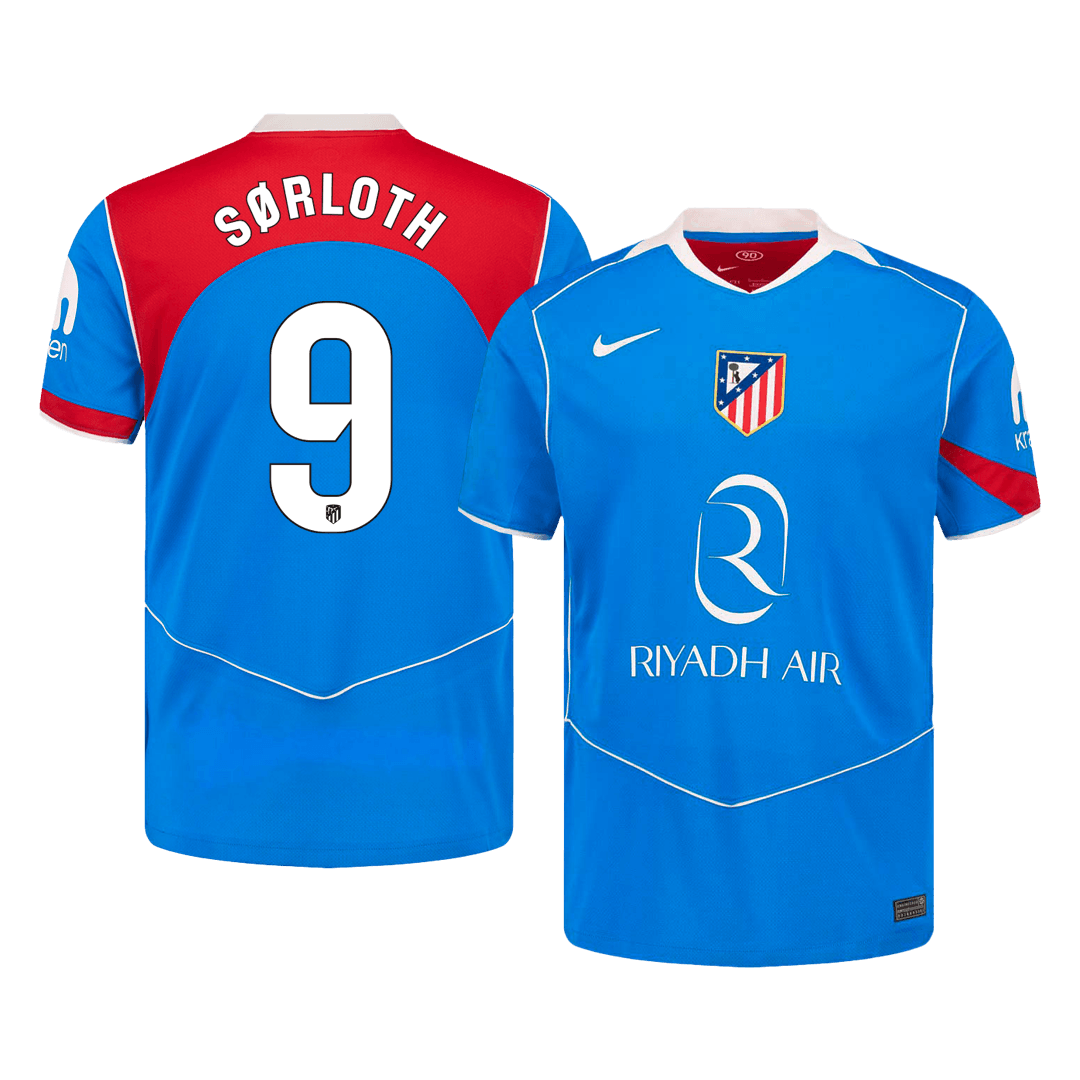 SØRLOTH #9 Men's Atletico Madrid 2025/26 Third Away Soccer Jersey