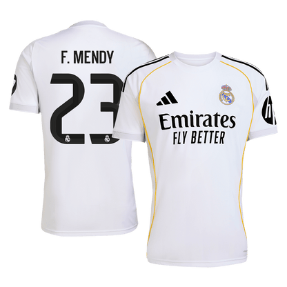 F.MENDY #23 Men's Real Madrid 2025/26 Home Soccer Jersey [PREMIUM]