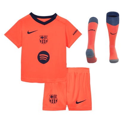 Kid's Barcelona 2025/26 Third Away Soccer Jersey Full Kit