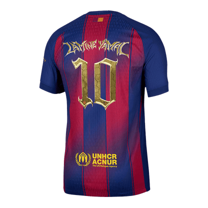 LAMINE YAMAL #10 Men's Barcelona 2025/26 Player Version Home Soccer Jersey - Slim Fit