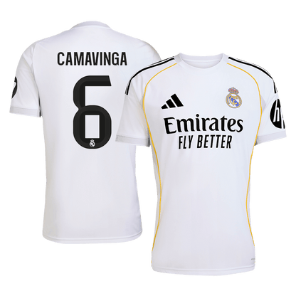 CAMAVINGA #6 Men's Real Madrid 2025/26 Home Soccer Jersey [PREMIUM]