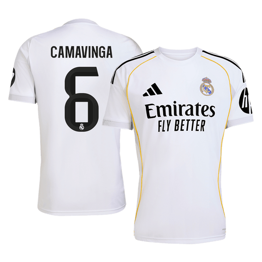CAMAVINGA #6 Men's Real Madrid 2025/26 Home Soccer Jersey [PREMIUM]