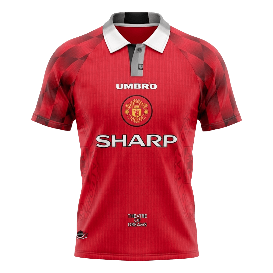 Retro Men's Manchester United 1996/97 Home Soccer Jersey