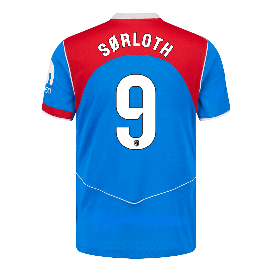 SØRLOTH #9 Men's Atletico Madrid 2025/26 Third Away Soccer Jersey