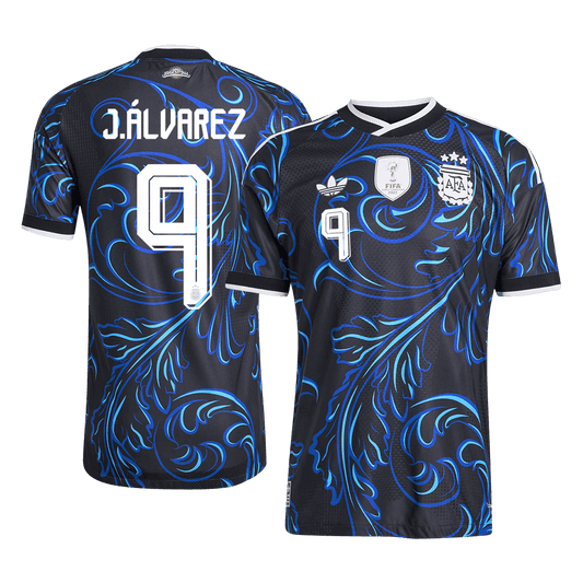 J. ÁLVAREZ #9 Men's Argentina World Cup 2026 Player Version Away Soccer Jersey - Slim Fit