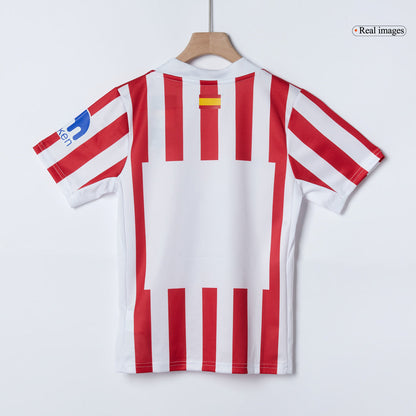 Kid's Atletico Madrid 2025/26 Home Soccer Jersey Kit