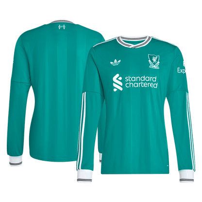 Men's Liverpool 2025/26 Third Away Long Sleeve Soccer Jersey