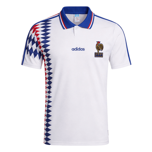 Retro Men's France 1994 Away Soccer Jersey