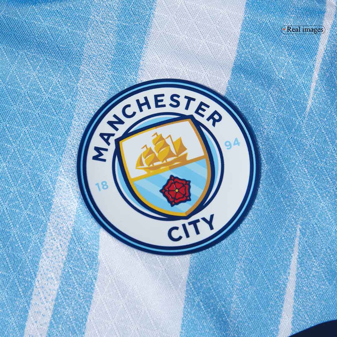 DE BRUYNE #17 Men's Manchester City 2025/26 Player Version Home Soccer Jersey - Slim Fit