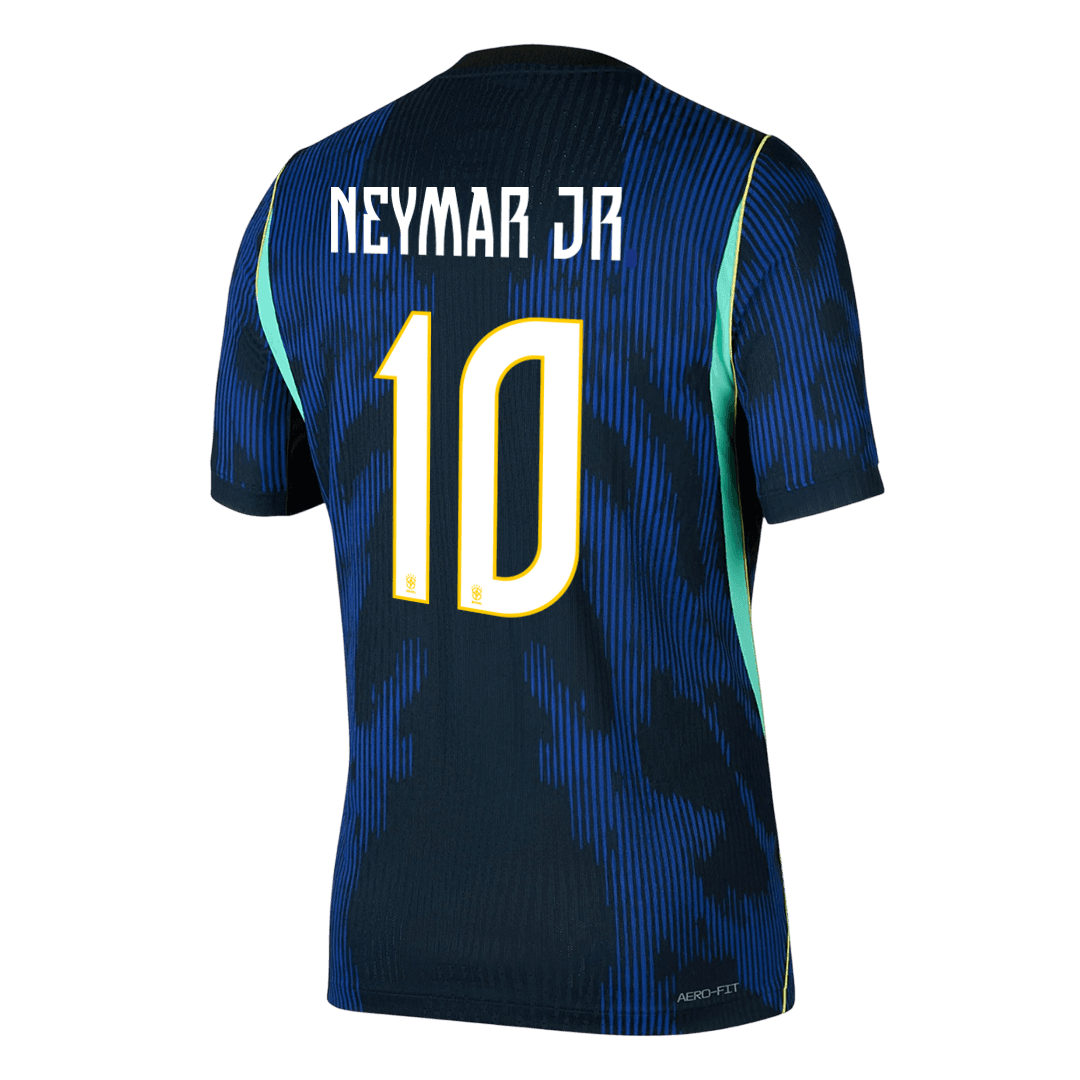 NEYMAR JR #10 Men's Brazil World Cup 2026 Player Version Away Soccer Jersey - Slim Fit