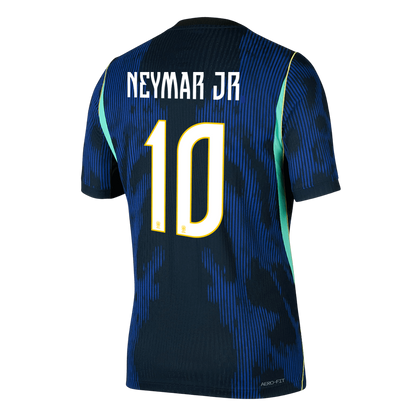 NEYMAR JR #10 Men's Brazil World Cup 2026 Player Version Away Soccer Jersey - Slim Fit