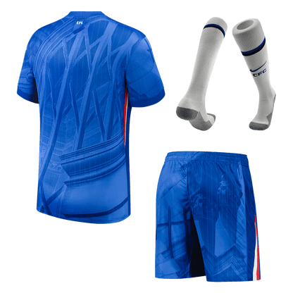 Men's Chelsea 2025/26 Home Soccer Jersey Full Kit [PREMIUM]