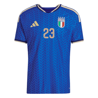 BASTONI #23 Men's Italy World Cup 2026 Player Version Home Soccer Jersey - Slim Fit