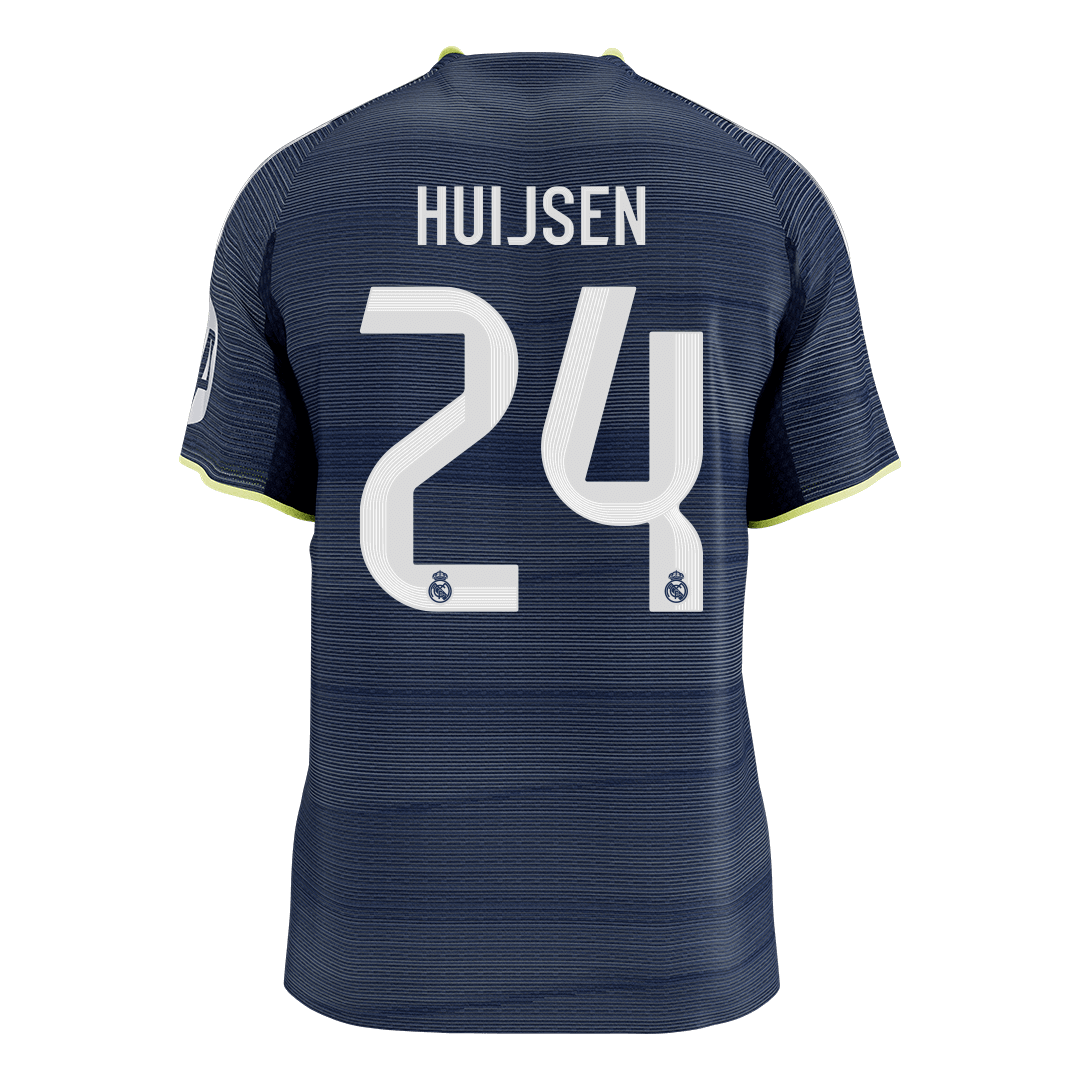 HUIJSEN #24 Men's Real Madrid 2025/26 Player Version Away Soccer Jersey - Slim Fit [PREMIUM]