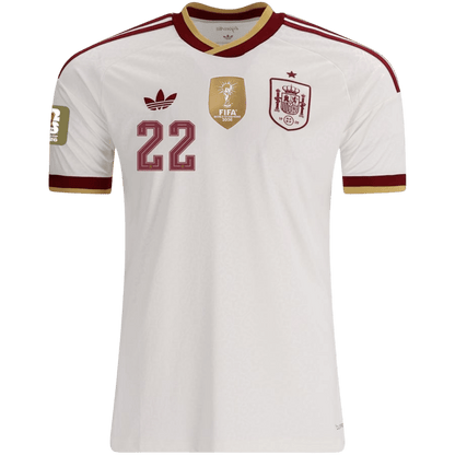 CUBARSÍ #22 Men's Spain World Cup 2026 Champion Edition Away Soccer Jersey