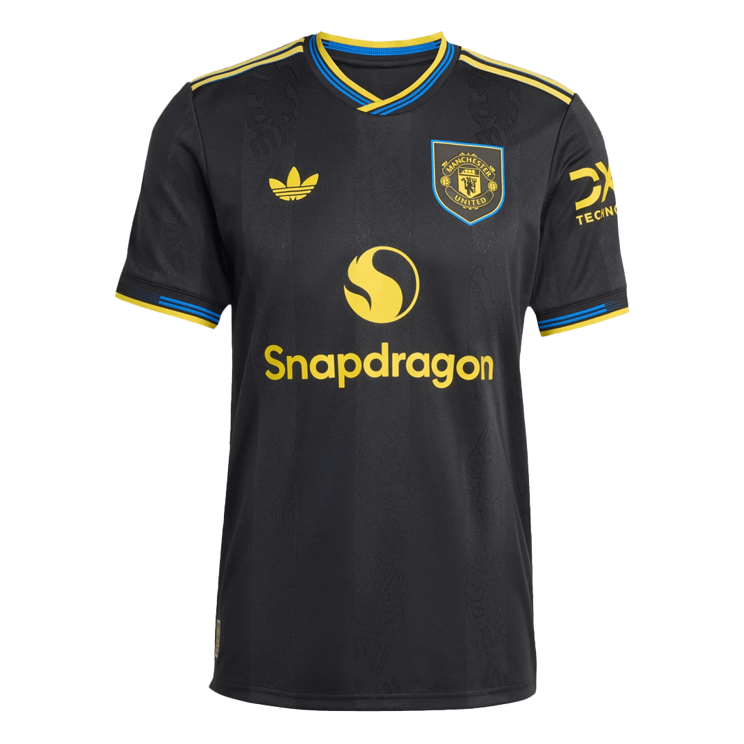 Men's Manchester United 2025/26 Player Version Third Away Soccer Jersey - Slim Fit