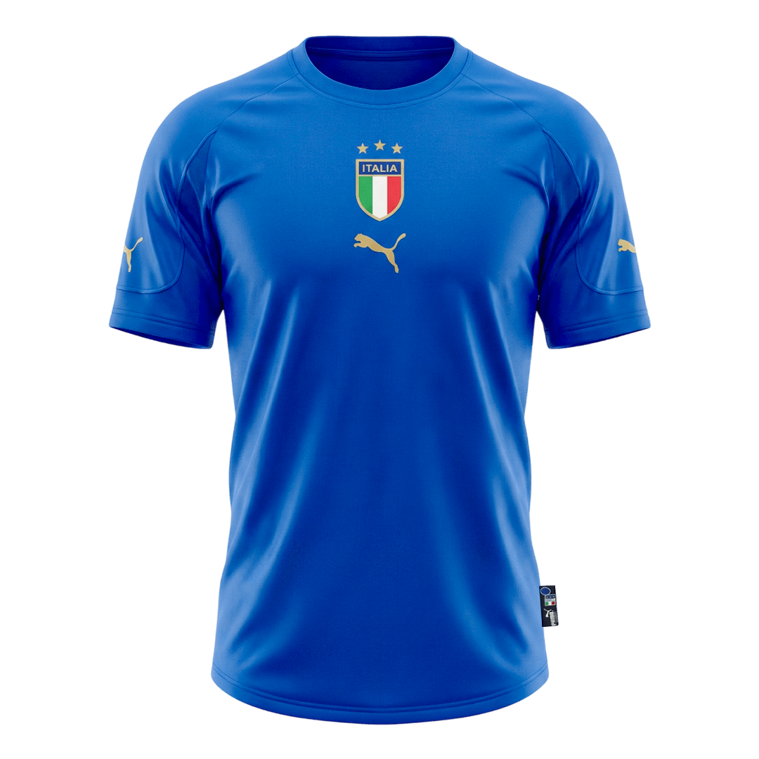 Retro Men's Italy 2004 Home Soccer Jersey