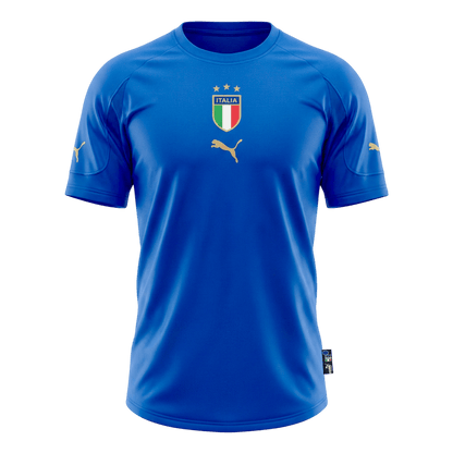Retro Men's Italy 2004 Home Soccer Jersey