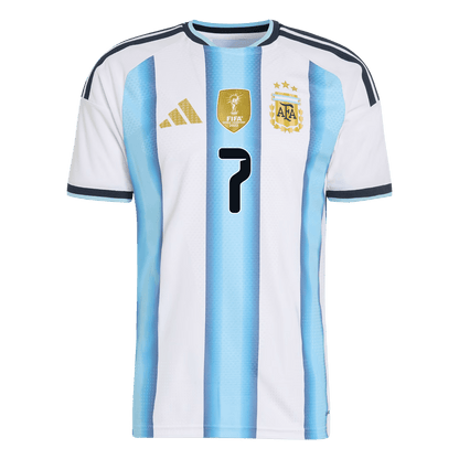DE PAUL #7 Men's Argentina World Cup 2026 Player Version Home Soccer Jersey - Slim Fit
