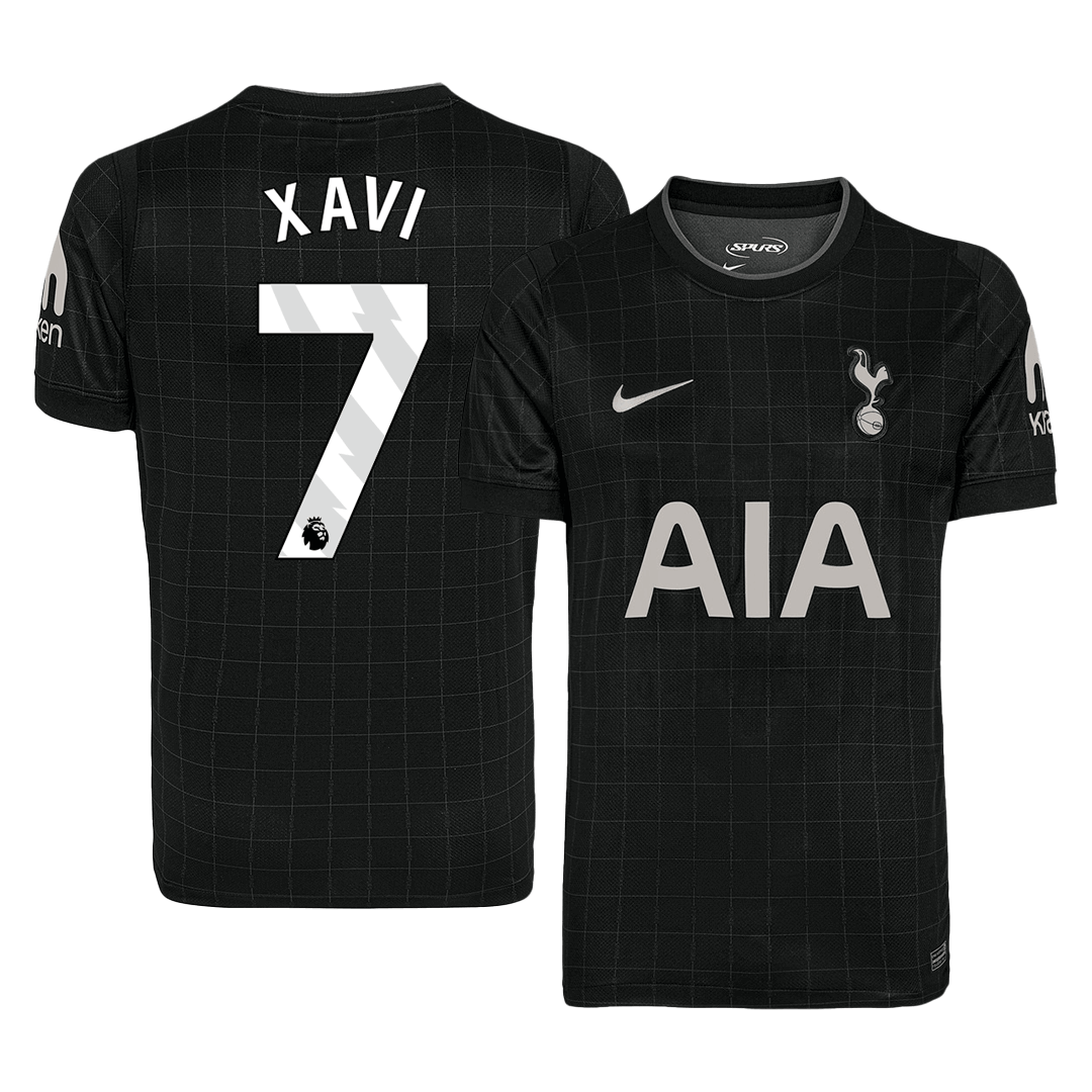 XAVI #7 Men's Tottenham Hotspur 2025/26 Away Soccer Jersey