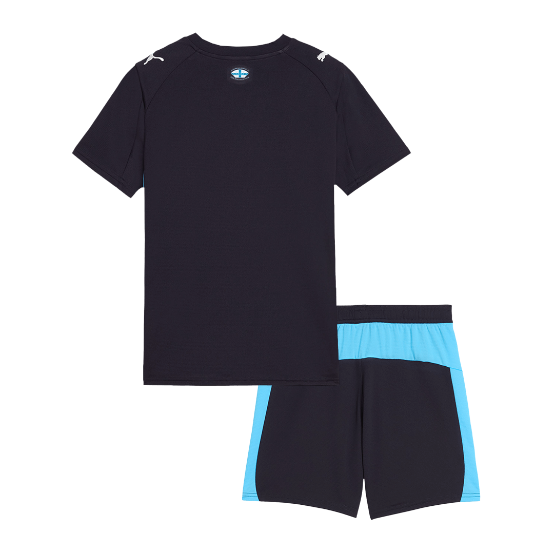 Kid's Marseille 2025/26 Away Soccer Jersey Kit