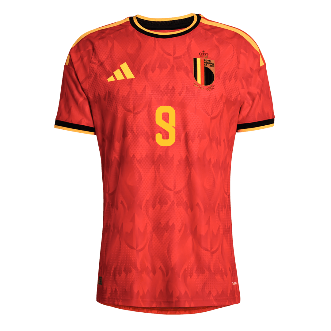 LUKAKU #9 Men's Belgium World Cup 2026 Player Version Home Soccer Jersey - Slim Fit