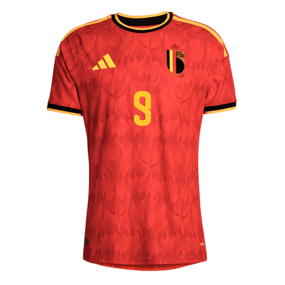 LUKAKU #9 Men's Belgium World Cup 2026 Player Version Home Soccer Jersey - Slim Fit