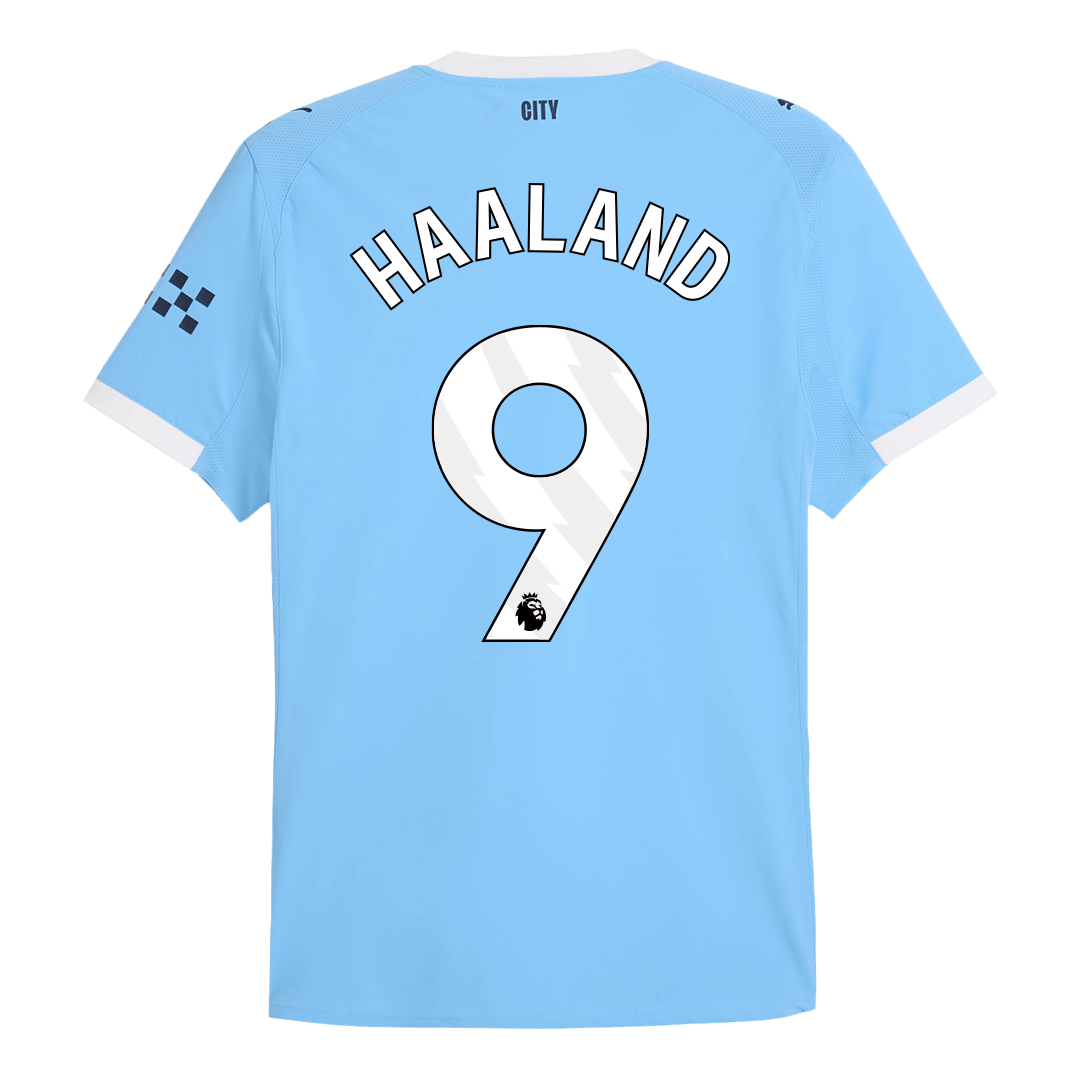 HAALAND #9 Men's Manchester City 2025/26 Player Version Home Soccer Jersey - Slim Fit