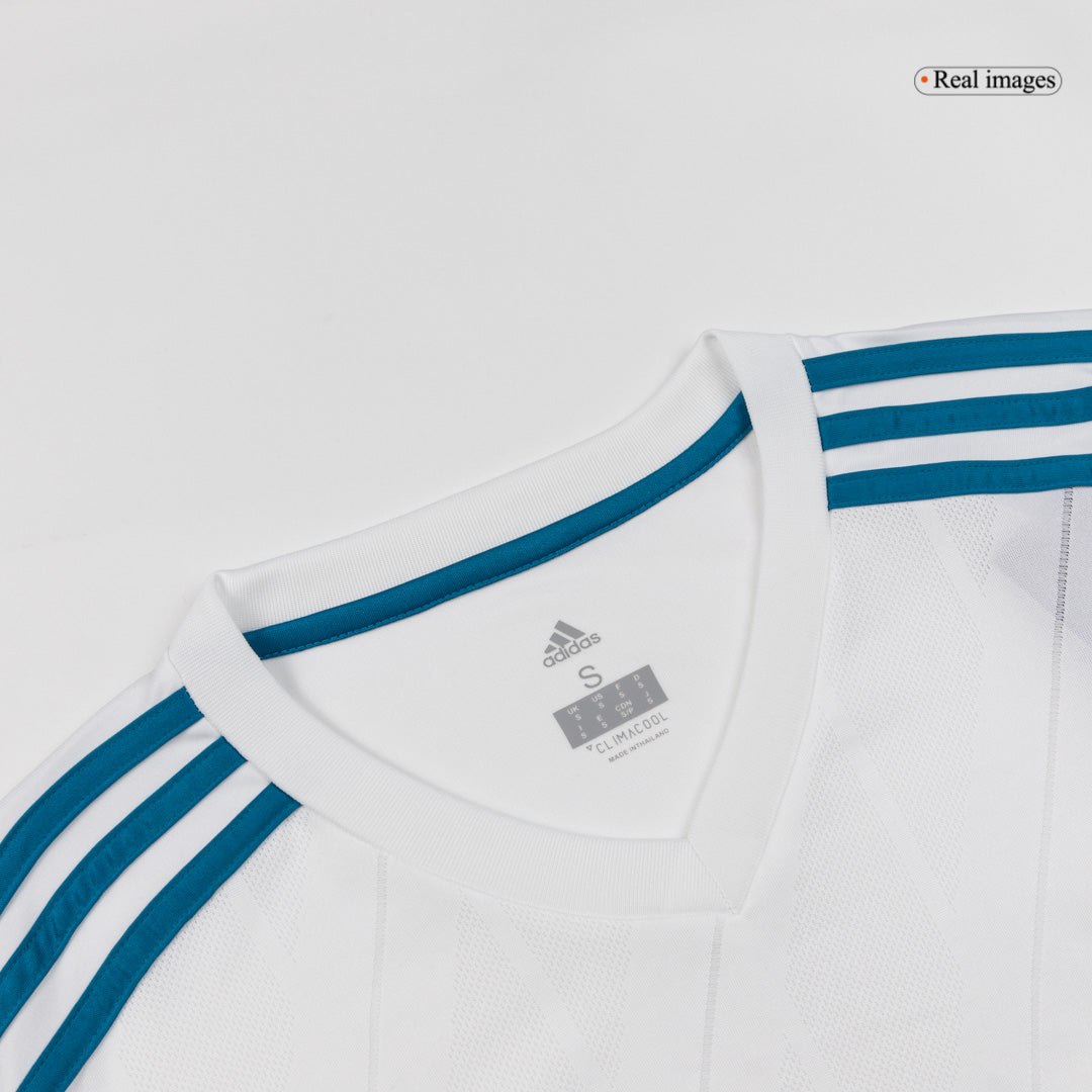 Retro MODRIĆ #10 Men's Real Madrid 2017/18 Home Long Sleeve Soccer Jersey