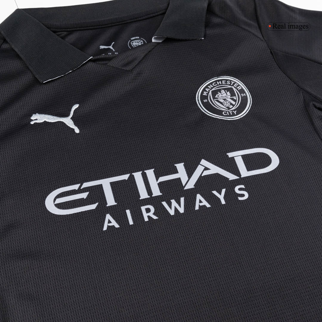 Kid's Manchester City 2025/26 Away Soccer Jersey Full Kit