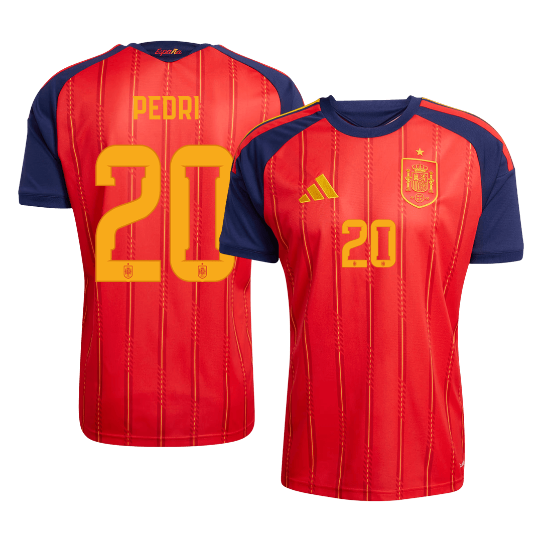 PEDRI #20 Men's Spain World Cup 2026 Home Soccer Jersey [PREMIUM]