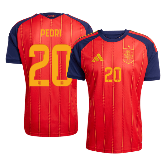 PEDRI #20 Men's Spain World Cup 2026 Home Soccer Jersey [PREMIUM]