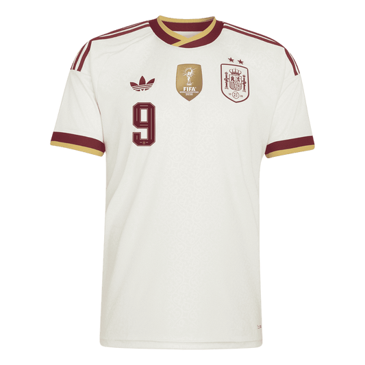 GAVI #9 Men's Spain World Cup 2026 Champion Edition Away Soccer Jersey
