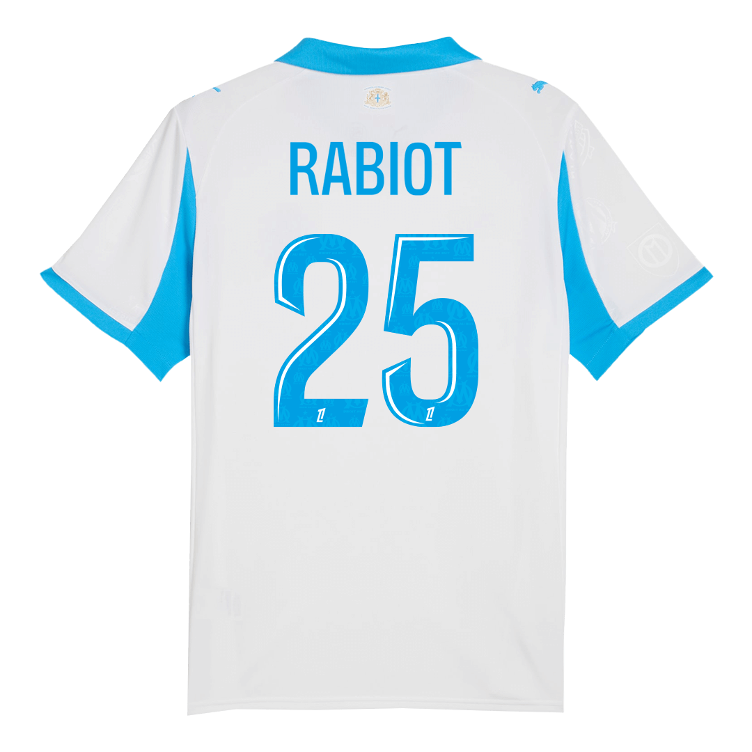 RABIOT #25 Men's Marseille 2025/26 Home Soccer Jersey
