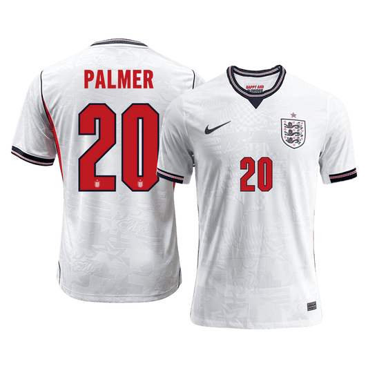 PALMER #20 Men's England World Cup 2026 Player Version Home Soccer Jersey - Slim Fit