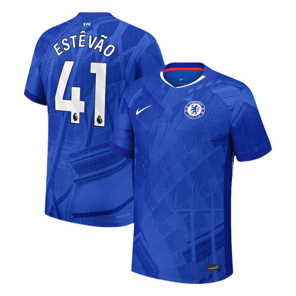 ESTÊVÃO #41 Men's Chelsea 2025/26 Player Version Home Soccer Jersey - Slim Fit