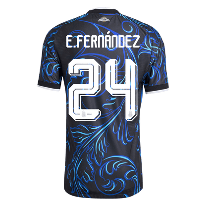 E. FERNÁNDEZ #24 Men's Argentina World Cup 2026 Player Version Away Soccer Jersey - Slim Fit
