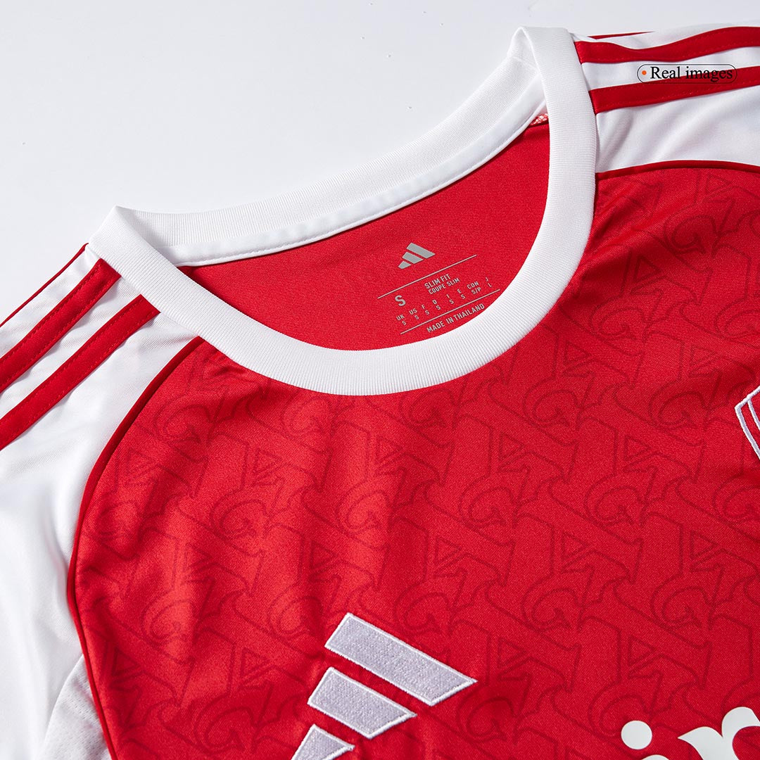 Men's Arsenal 2025/26 Home Long Sleeve Soccer Jersey