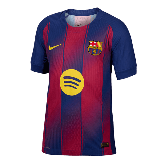 Men's Barcelona 2025/26 Player Version Home Soccer Jersey - Slim Fit