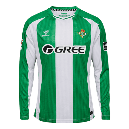Men's Real Betis 2025/26 Home Long Sleeve Soccer Jersey